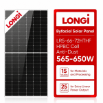 longi Byfacial mono solar panel